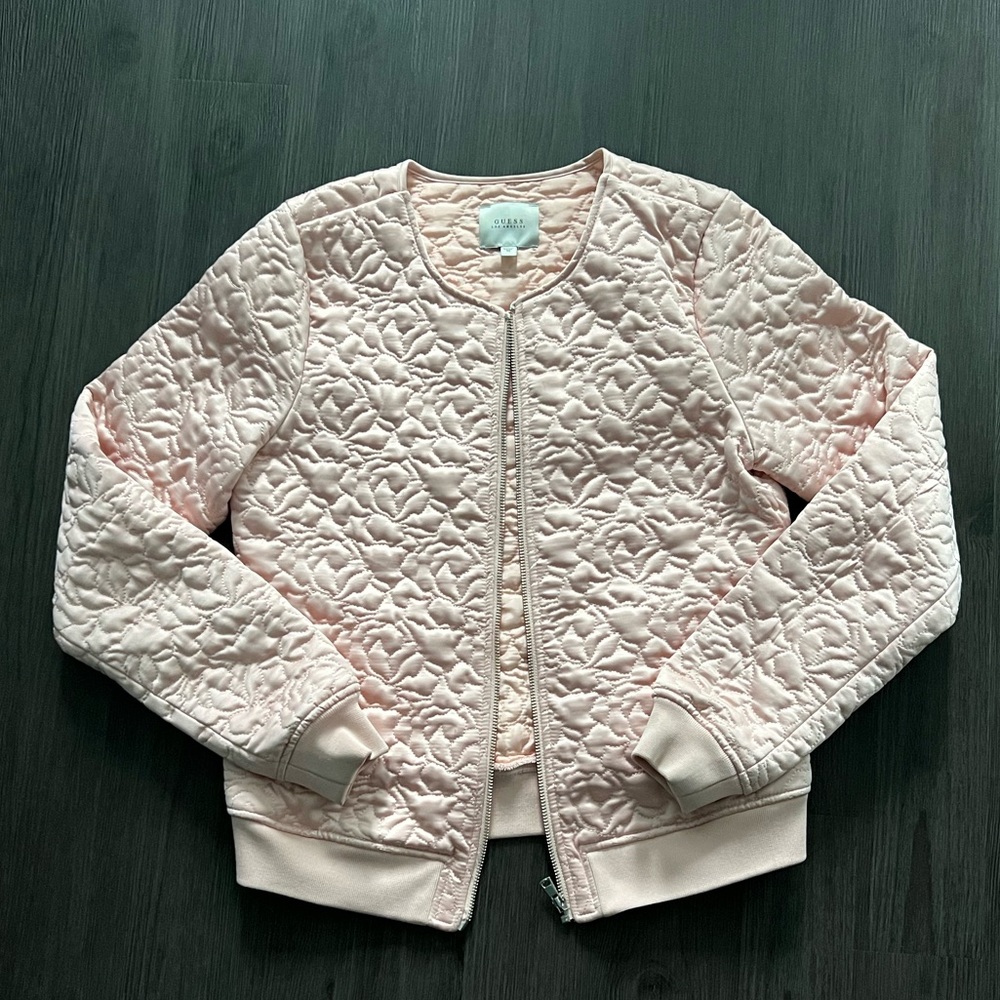 Guess Pink Kinley Bomber Jacket